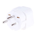 Portable Universal Socket to Israel Plug Power Adapter Travel Charger (White)
