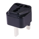Portable Universal Socket to UK Plug Power Adapter Travel Charger (Black)