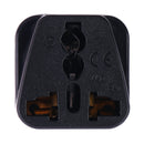 Portable Universal Socket to UK Plug Power Adapter Travel Charger (Black)