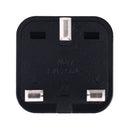 Portable Universal Socket to UK Plug Power Adapter Travel Charger (Black)
