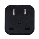 Portable Universal Socket to US Plug Power Adapter Travel Charger (Black)
