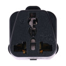 Portable Universal Socket to (Large) South Africa Plug Power Adapter Travel Charger (Black)