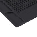 Maintenance Platform High Temperature Heat-resistant Repair Insulation Pad Silicone Mats with Screws Position, Size: 35cm x 25cm(Black)