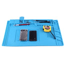 Maintenance Platform Anti-static Anti-slip High Temperature Heat-resistant Repair Insulation Pad Silicone Mats, Size: 45cm x 30cm (Blue)