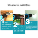 VOTO 21V Stepless Speed Regulation Rechargeable Hand Drill Set Electric Drill Power Tools with LED Light, AC 220V, US Plug, Random Color Delivery