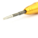 Professional Repair Tool Open Tool 25mm T6 Hex Tip Socket Screwdriver(Gold)