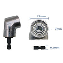 105 Degree Right Angle Drill Driver Bit Extension Power Drill Tool 7mm Hex Magnetic Power Screwdriver Socket Adaptor(Short Type)