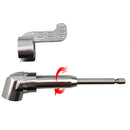 105 Degree Right Angle Drill Driver Bit Extension Power Drill Tool 7mm Hex Magnetic Power Screwdriver Socket Adaptor(Long Type)