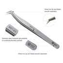 BEST BST-6A Practical Stainless Steel Eyelash Extension Tweezers