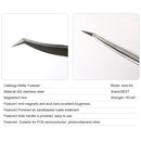 BEST BST-6A Practical Stainless Steel Eyelash Extension Tweezers