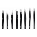 BEST BST-10 Precision Anti-static ESD Stainless Steel Tweezers