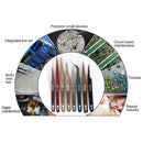 BEST BST-17C Newest Extra Long Precision Stainless Steel Eyelash Extension Volume Tweezers