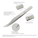 BEST BST-151SA Brushed stainless steel tweezers