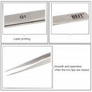 BEST BST-Q1 Brushed stainless steel tweezers