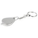Portable Folding Loupe Metal Jewelry Antique Magnifier Magnifying Eye Glass Lens Keychain
