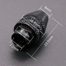 Electric Grinder M8 x 0.75mm 0.3-3.2mm Keyless Rotary Tool Three-jaw Chuck(Long)