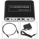 Digital Audio Decoder 5.1 Audio Gear DTS/AC-3/6CH Audio Converter LPCM To 5.1 Analog Output 2.1