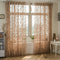 2 Panel Breathable Half Black-out Voile Sheer Curtains Bedroom Living Room Window Screening