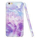 TPU Protective Case For iPhone 6 & 6s(Purple Marble)