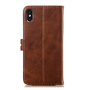 Leather Protective Case For iPhone XS Max(Brown)
