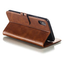 Leather Protective Case For iPhone XS Max(Brown)