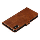 Leather Protective Case For iPhone XS Max(Brown)