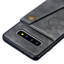 Leather Protective Case For Galaxy S10(Gray)