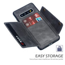 Leather Protective Case For Galaxy S10(Gray)