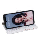 Leather Protective Case For Huawei P30 Lite(White Marble)