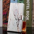 Leather Protective Case For Huawei P30 Lite(White Marble)
