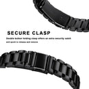 Three Beads Slingshot Buckle Solid Stainless Steel Watch Band for Fitbit Charge 4 (Silver)