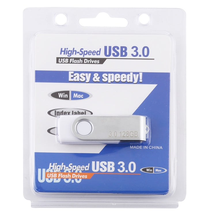 128GB Twister USB 3.0 Flash Disk USB Flash Drive (White)