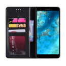 Magnetic Snap Retro Crazy Horse Texture Horizontal Flip Leather Case for Google Pixel 3 Lite XL, with Holder & Card Slots & Photo Frame(Black)