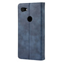 Magnetic Snap Retro Crazy Horse Texture Horizontal Flip Leather Case for Google Pixel 3 Lite XL, with Holder & Card Slots & Photo Frame(Blue)