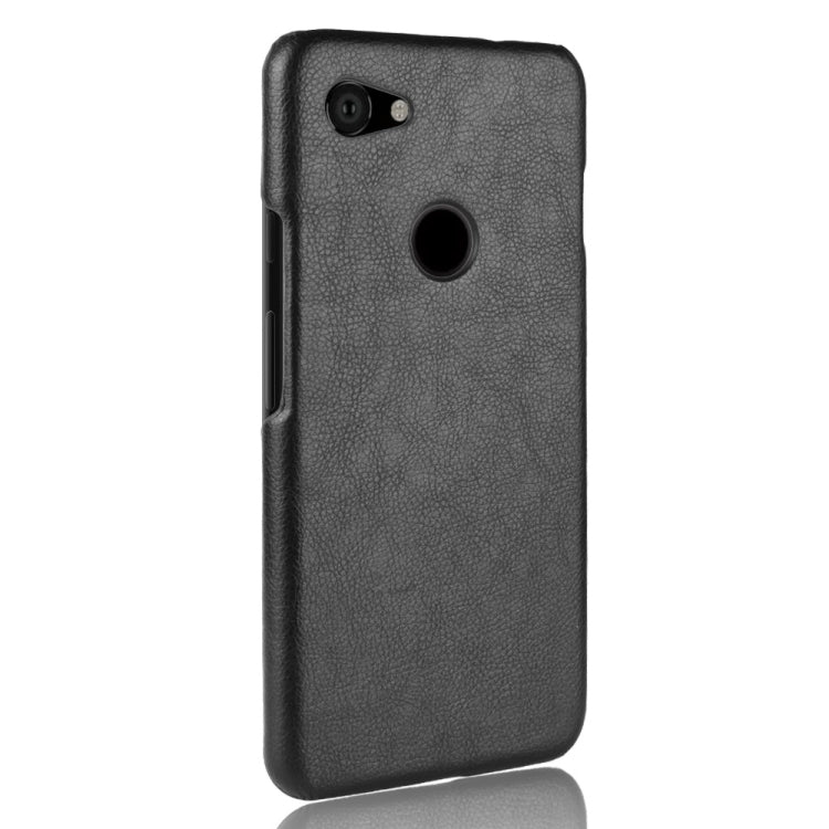 Shockproof Litchi Texture PC + PU Case for Google Pixel 3 Lite XL (Black)