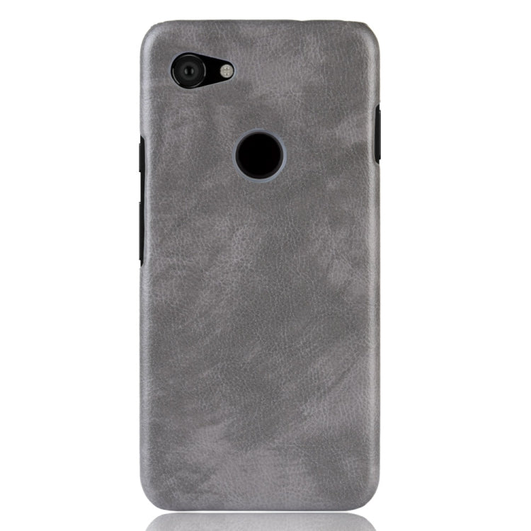 Shockproof Litchi Texture PC + PU Case for Google Pixel 3 Lite XL (Grey)