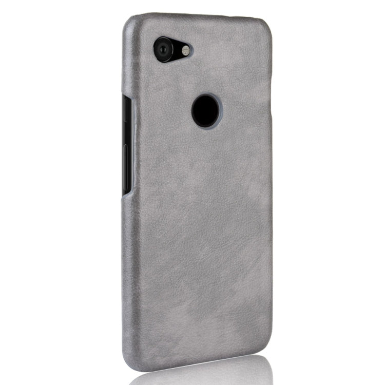 Shockproof Litchi Texture PC + PU Case for Google Pixel 3 Lite XL (Grey)