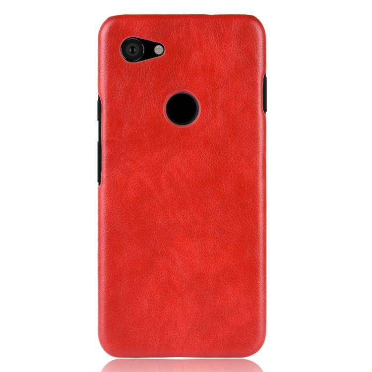 Shockproof Litchi Texture PC + PU Case for Google Pixel 3 Lite XL (Red)