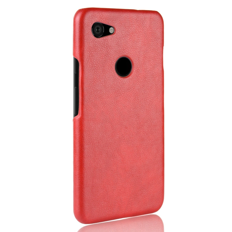 Shockproof Litchi Texture PC + PU Case for Google Pixel 3 Lite XL (Red)