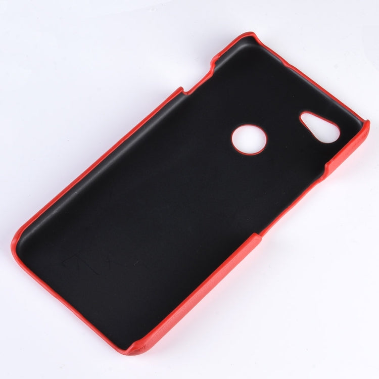 Shockproof Litchi Texture PC + PU Case for Google Pixel 3 Lite XL (Red)