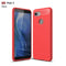 Brushed Texture Carbon Fiber Shockproof TPU Case for Google Pixel 3(Red)