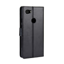 Retro Crazy Horse Texture Horizontal Flip Leather Case for Google Pixel 3XL lite, with Holder & Card Slots & Photo Frame(Black)
