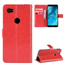 Retro Crazy Horse Texture Horizontal Flip Leather Case for Google Pixel 3XL lite, with Holder & Card Slots & Photo Frame(Red)