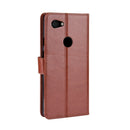 Retro Crazy Horse Texture Horizontal Flip Leather Case for Google Pixel 3XL lite, with Holder & Card Slots & Photo Frame(Brown)