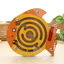 Children Puzzle Toy Wooden Magnetic Small Size Animal Maze