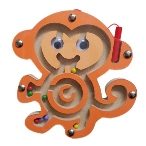Children Puzzle Toy Wooden Magnetic Small Size Animal Maze