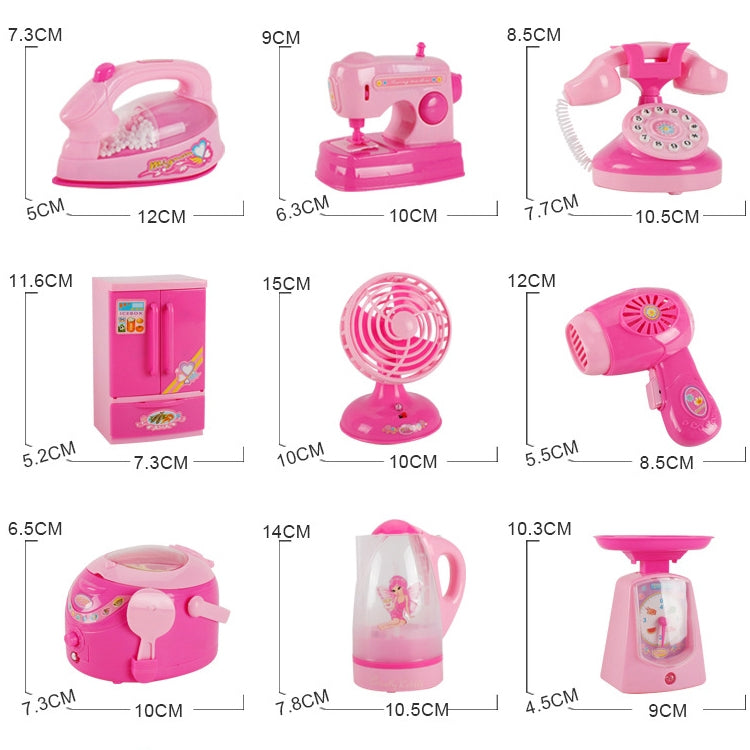 Mini Electric Iron Pretend Play Children Simulation Appliances Toys