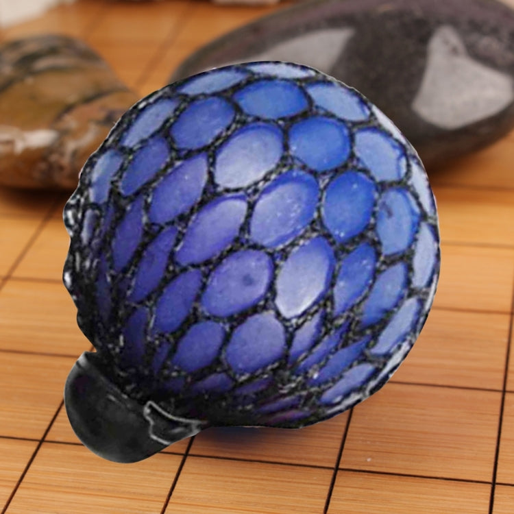 Anti Stress Face Reliever Grape Ball Extrusion Mood Squeeze Relief Healthy Funny Tricky Vent Toy(Blue)