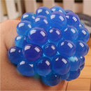 Anti Stress Face Reliever Grape Ball Extrusion Mood Squeeze Relief Healthy Funny Tricky Vent Toy(Blue)