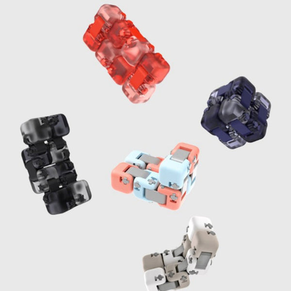 Original Xiaomi Mijia Colorful Fingertip Building Block Decompression Portable DIY Artifact Intelligence Box Toys for Children, Random Color Delivery